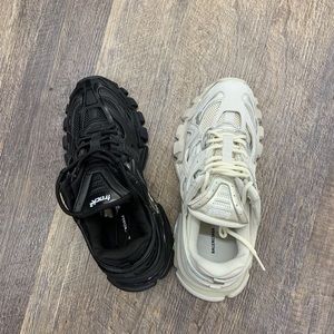 Balenciaga track 2s black and white $500.00